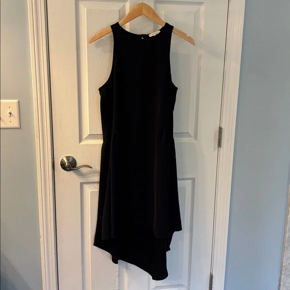 Pleione Sleeveless Hi-Lo Shift Dress in Navy Blue, Size Small - Picture 4 of 10